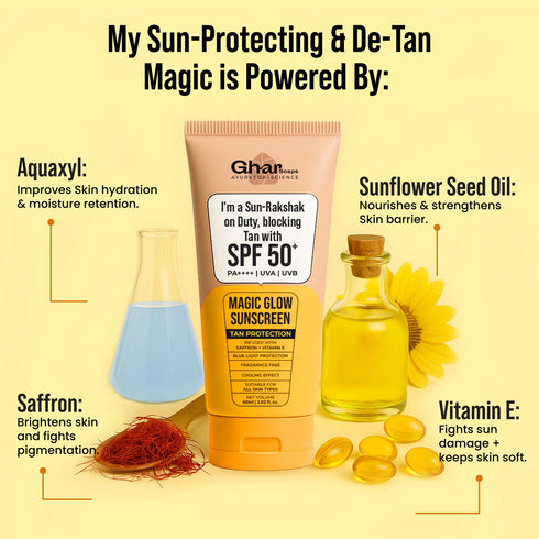 Ghar Soap Magic Glow Sunscreen With Spf 50+ | Pa++++